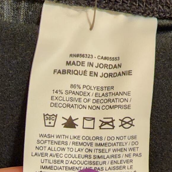 Nike Pro plaid super soft mid rise tight full length leggings plus size 2X new - Picture 7 of 15